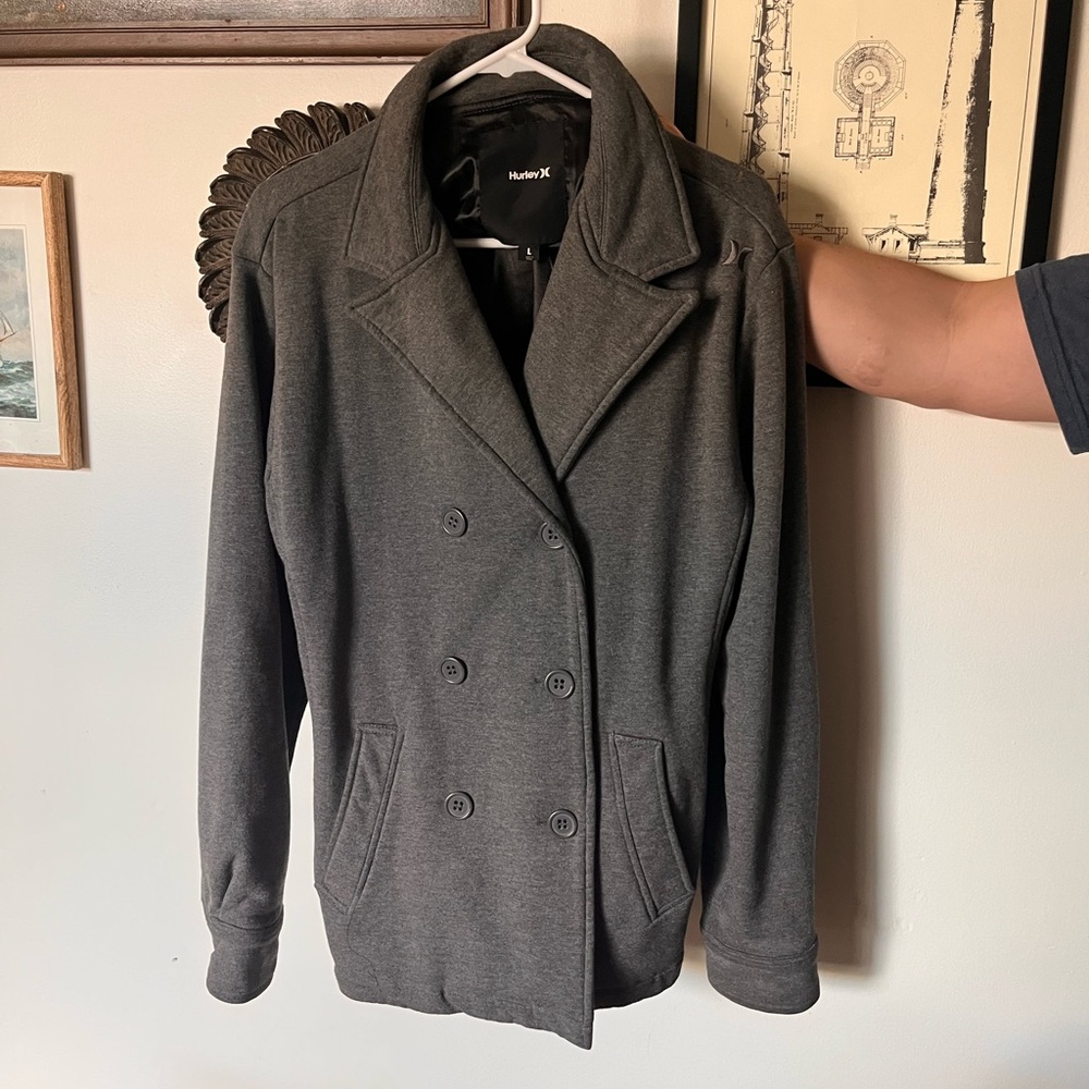 Hurley Charcoal Gray Pea coat
